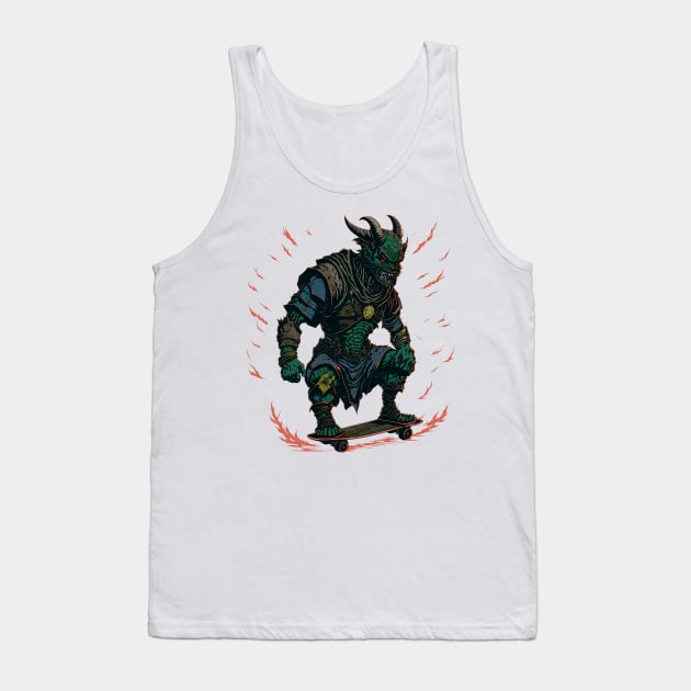 Demon Sk8er Tank Top by Funky Edge Underground